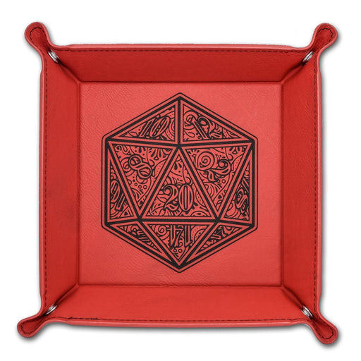 Fancy D20 Dice Tray - Fancy D20 Dice Tray - Dice Tray - GriffonCo 3D Printed Miniatures & Gifts - GriffonCo Gifts - GriffonCo 3D Printed Miniatures & Gifts