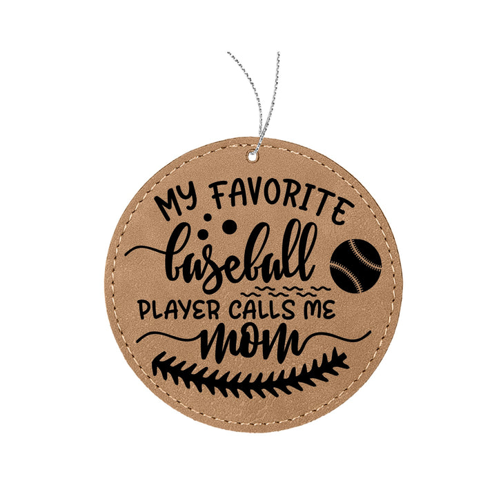 Favorite Baseball Mom Ornament