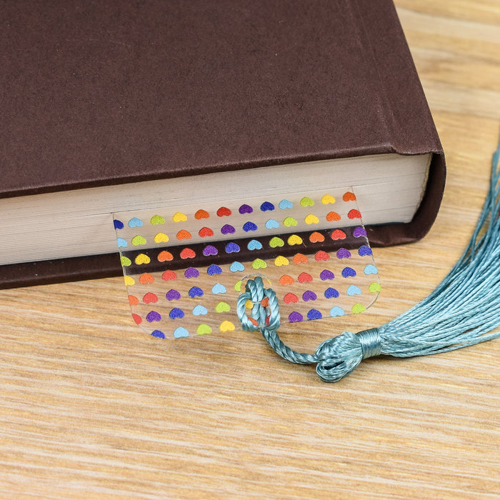 a book with a tassel on top of it