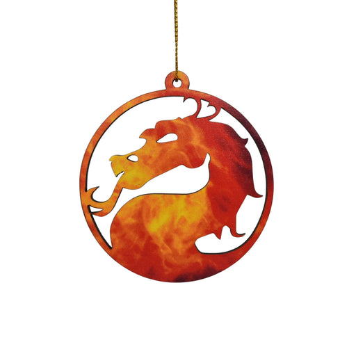 Fire Dragon Head Ornament - Fire Dragon Head Ornament - Ornament - GriffonCo 3D Printed Miniatures & Gifts - GriffonCo Gifts - GriffonCo 3D Printed Miniatures & Gifts