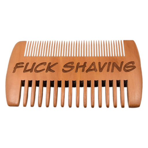 Fuck Shaving Beard Comb - Fuck Shaving Beard Comb - Beard Comb - GriffonCo 3D Printed Miniatures & Gifts - GriffonCo Gifts - GriffonCo 3D Printed Miniatures & Gifts