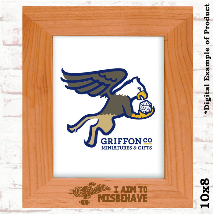 I Aim to Misbehave Serenity Picture Frame - I Aim to Misbehave Serenity Picture Frame - Photo Frame - GriffonCo 3D Printed Miniatures & Gifts - GriffonCo Gifts - GriffonCo 3D Printed Miniatures & Gifts