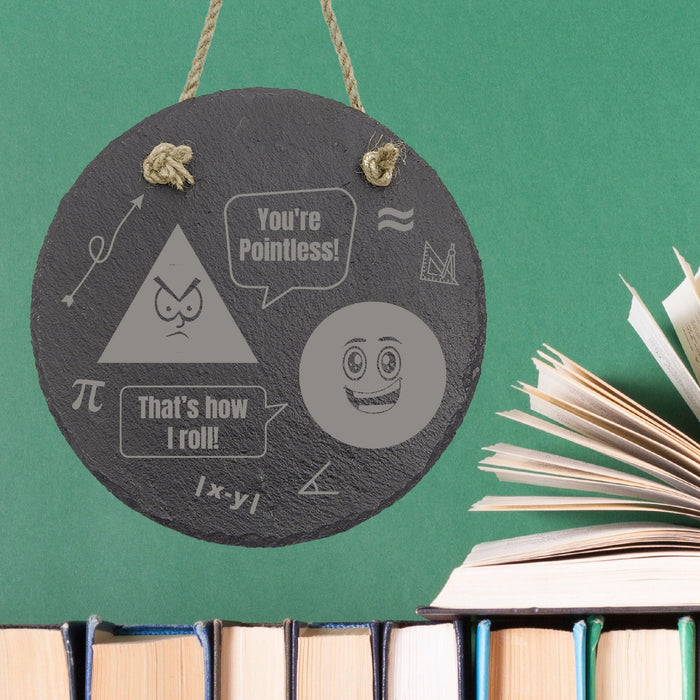 Sarcastic Geometry Math Slate Decor