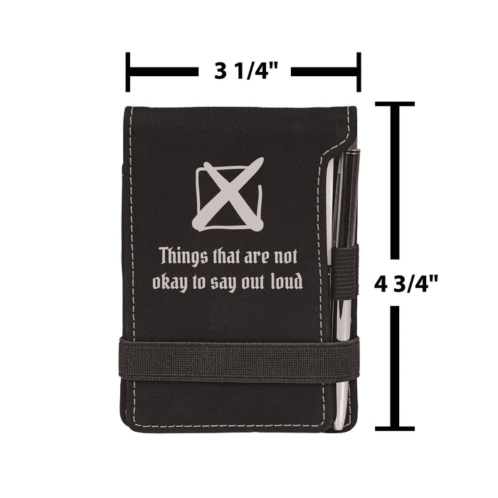 Not Okay to Say Out Loud Miniature Notepad