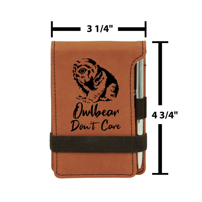 Owlbear Don't Care Mini Notepad