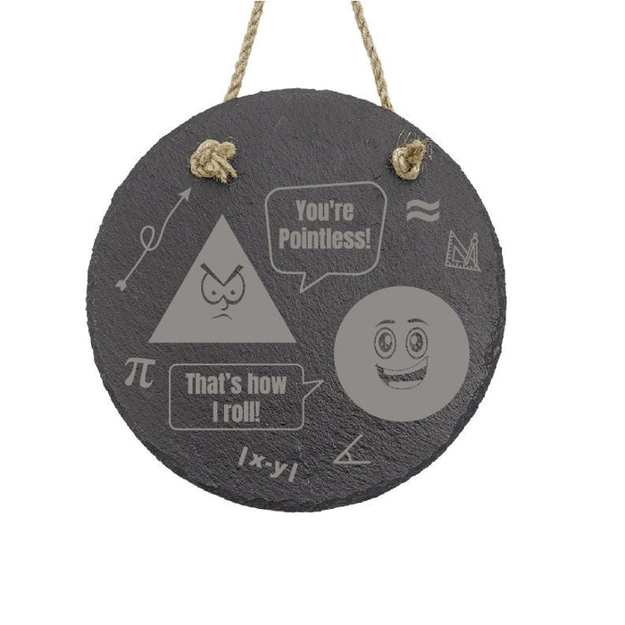 Sarcastic Geometry Math Slate Decor