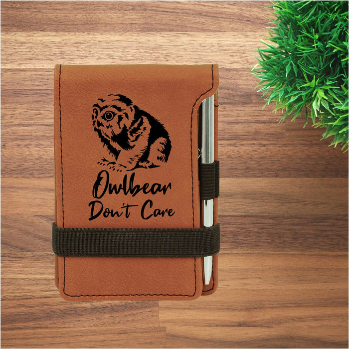 Owlbear Don't Care Mini Notepad