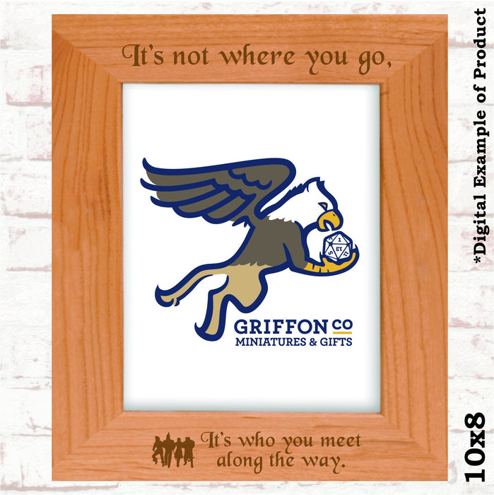 It's Not Where You Go, Wizard of Oz Picture Frame - It's Not Where You Go, Wizard of Oz Picture Frame - Photo Frame - GriffonCo 3D Printed Miniatures & Gifts - GriffonCo Gifts - GriffonCo 3D Printed Miniatures & Gifts