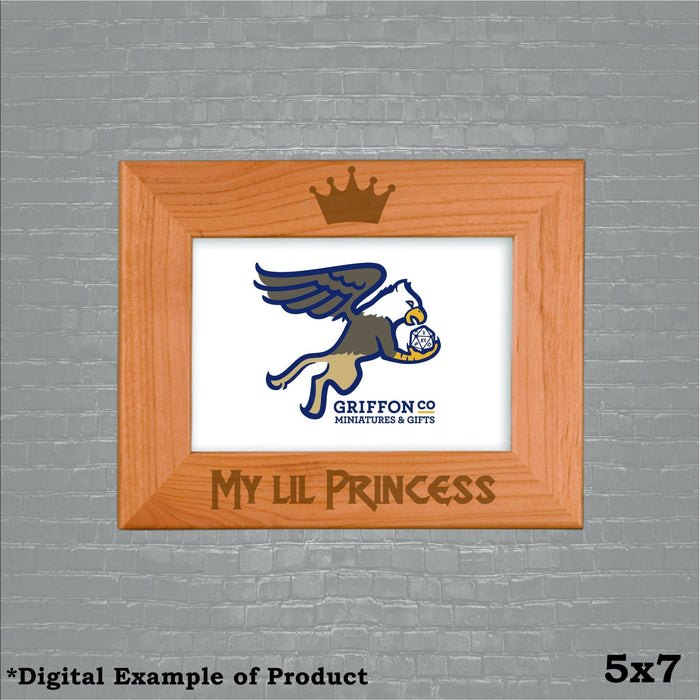 My Lil Princess Gift Picture Frame - My Lil Princess Gift Picture Frame - Photo Frame - GriffonCo 3D Printed Miniatures & Gifts - GriffonCo Gifts - GriffonCo 3D Printed Miniatures & Gifts