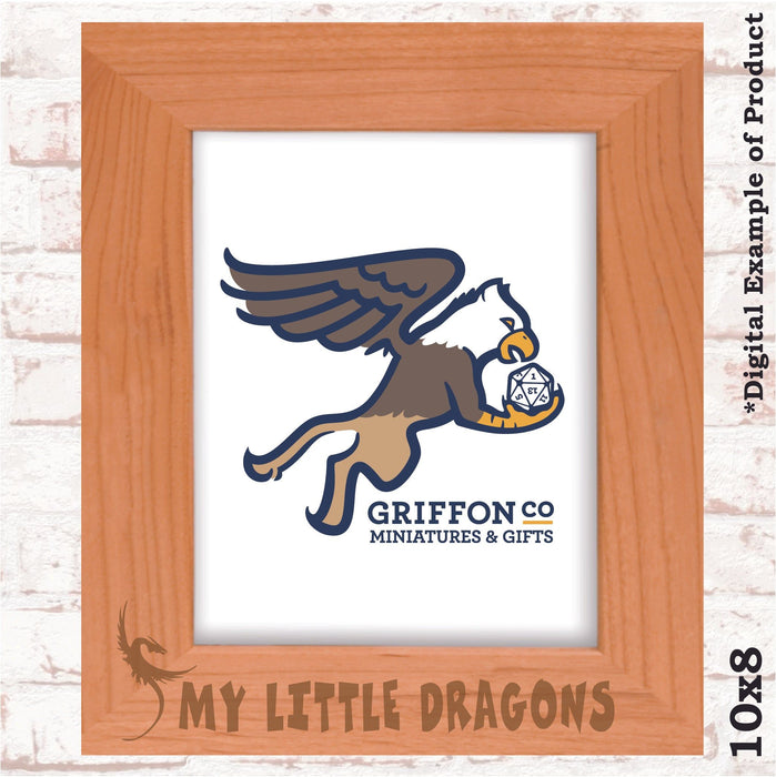 My Little Dragons Photo Frame - My Little Dragons Photo Frame - Photo Frame - GriffonCo 3D Printed Miniatures & Gifts - GriffonCo Gifts - GriffonCo 3D Printed Miniatures & Gifts