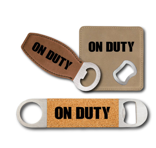 On Duty Bottle Opener - On Duty Bottle Opener - Bottle Opener - GriffonCo 3D Printed Miniatures & Gifts - GriffonCo Gifts - GriffonCo 3D Printed Miniatures & Gifts