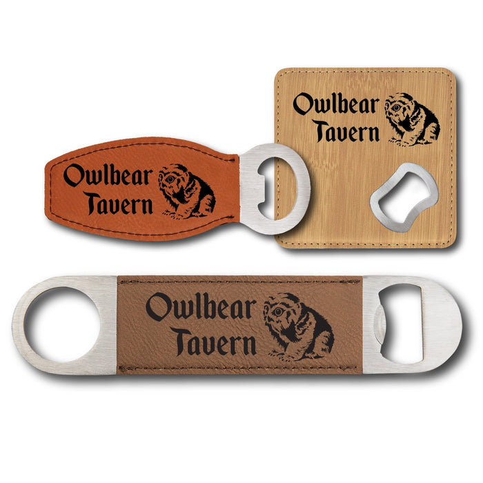 Owlbear Tavern Bottle Opener - Owlbear Tavern Bottle Opener - Bottle Opener - GriffonCo 3D Printed Miniatures & Gifts - GriffonCo Gifts - GriffonCo 3D Printed Miniatures & Gifts