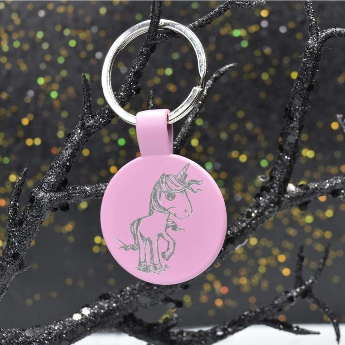 Pink Keychain Metal - Pink Keychain Metal - Keychains - GriffonCo 3D Printed Miniatures & Gifts - GriffonCo Gifts - GriffonCo 3D Printed Miniatures & Gifts