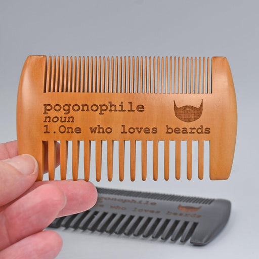 Pogonophile Beard Comb - Pogonophile Beard Comb - Beard Comb - GriffonCo 3D Printed Miniatures & Gifts - GriffonCo Gifts - GriffonCo 3D Printed Miniatures & Gifts