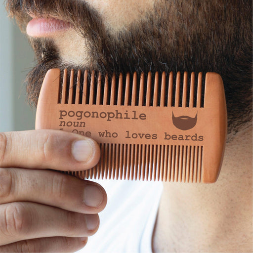 Pogonophile Beard Comb - Pogonophile Beard Comb - Beard Comb - GriffonCo 3D Printed Miniatures & Gifts - GriffonCo Gifts - GriffonCo 3D Printed Miniatures & Gifts