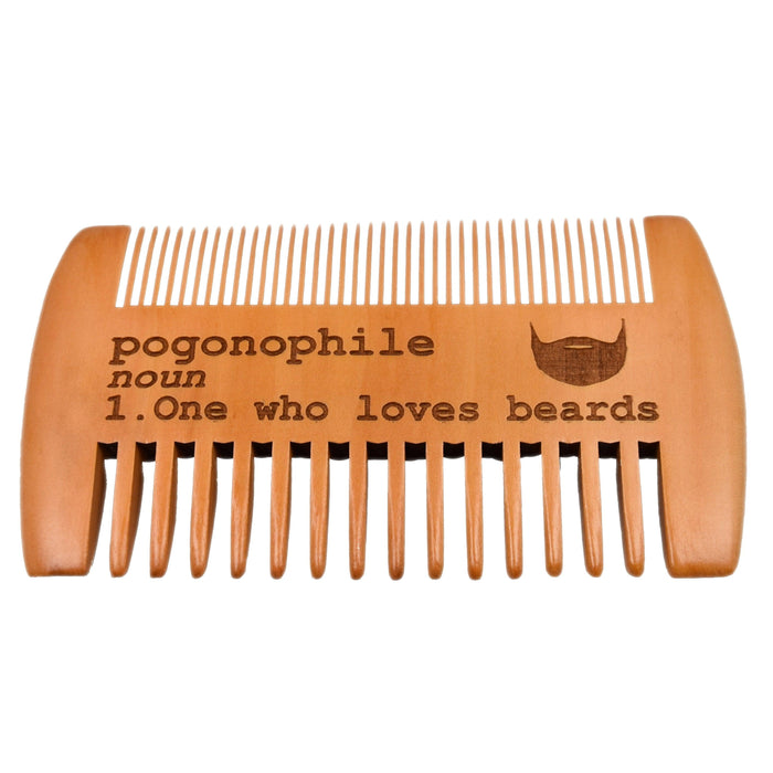 Pogonophile Beard Comb - Pogonophile Beard Comb - Beard Comb - GriffonCo 3D Printed Miniatures & Gifts - GriffonCo Gifts - GriffonCo 3D Printed Miniatures & Gifts