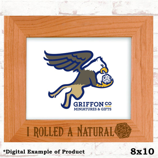Rolled a Natural 20 D&D Picture Frame - Rolled a Natural 20 D&D Picture Frame - Photo Frame - GriffonCo 3D Printed Miniatures & Gifts - GriffonCo Gifts - GriffonCo 3D Printed Miniatures & Gifts