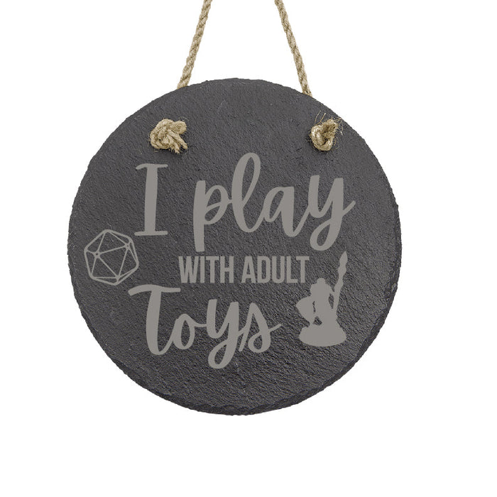 Adult Miniature Toys Hanging Slate