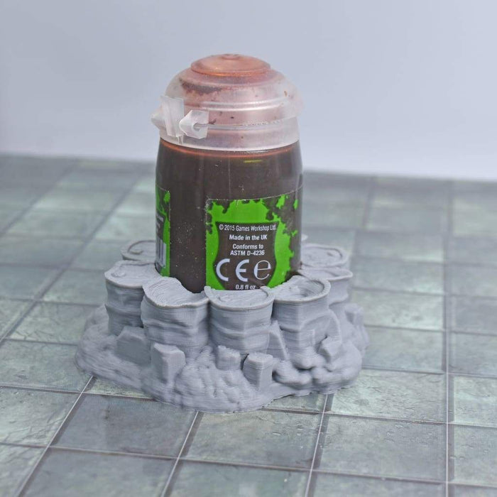 Scatter Pucks - Chemical Barrels - Scatter Pucks - Chemical Barrels - FDM Print - GriffonCo 3D Printed Miniatures & Gifts - Hayland Terrain - GriffonCo 3D Printed Miniatures & Gifts