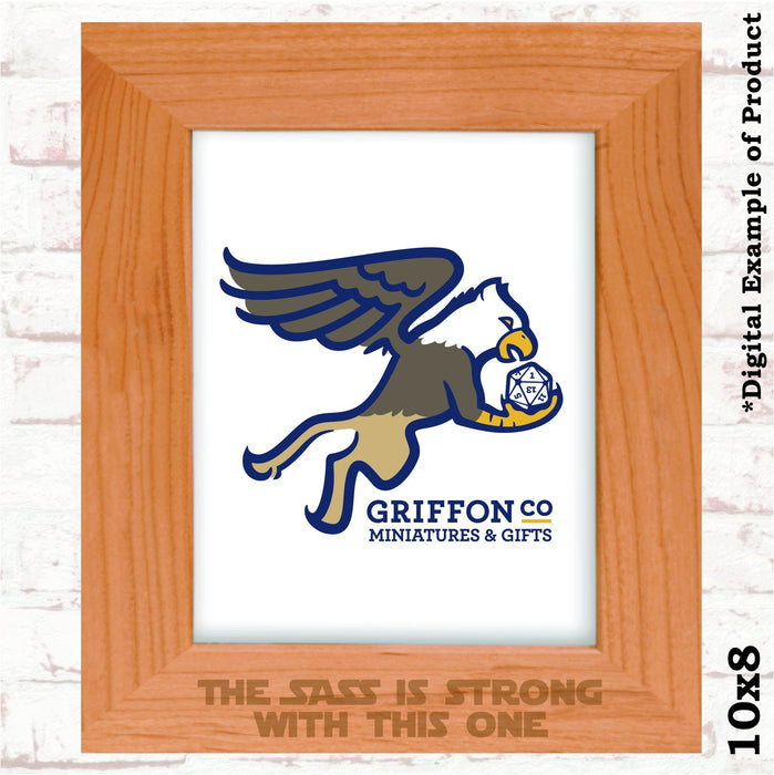 The Sass is Strong With This One Photo Frame - The Sass is Strong With This One Photo Frame - Photo Frame - GriffonCo 3D Printed Miniatures & Gifts - GriffonCo Gifts - GriffonCo 3D Printed Miniatures & Gifts