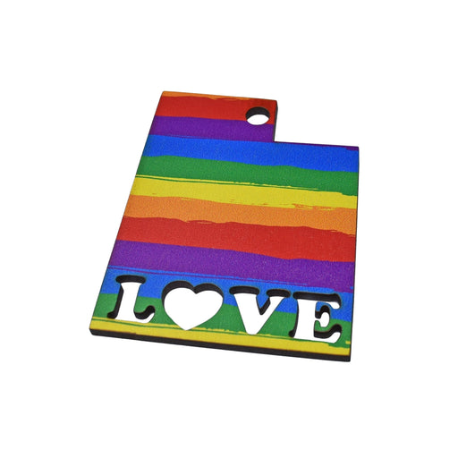 Utah Pride Ornament - Utah Pride Ornament - Ornament - GriffonCo 3D Printed Miniatures & Gifts - GriffonCo Gifts - GriffonCo 3D Printed Miniatures & Gifts