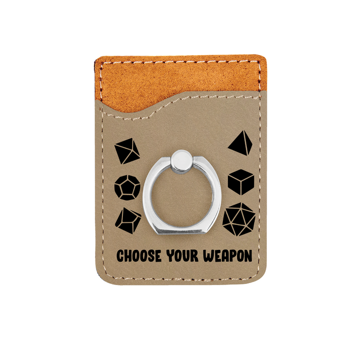 Choose Your Weapon Phone Wallet