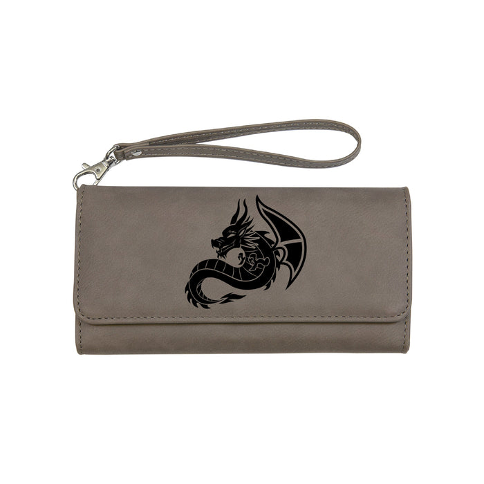 Sitting Dragon Clutch Wallet