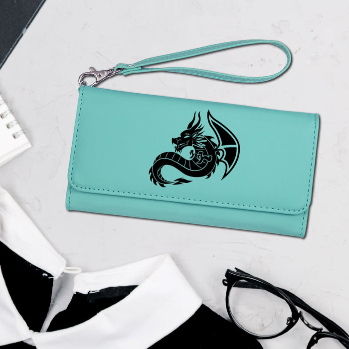 Sitting Dragon Clutch Wallet