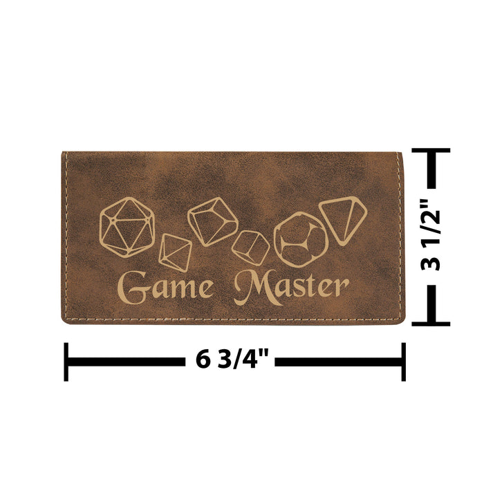 Game Master Checkbook Cover