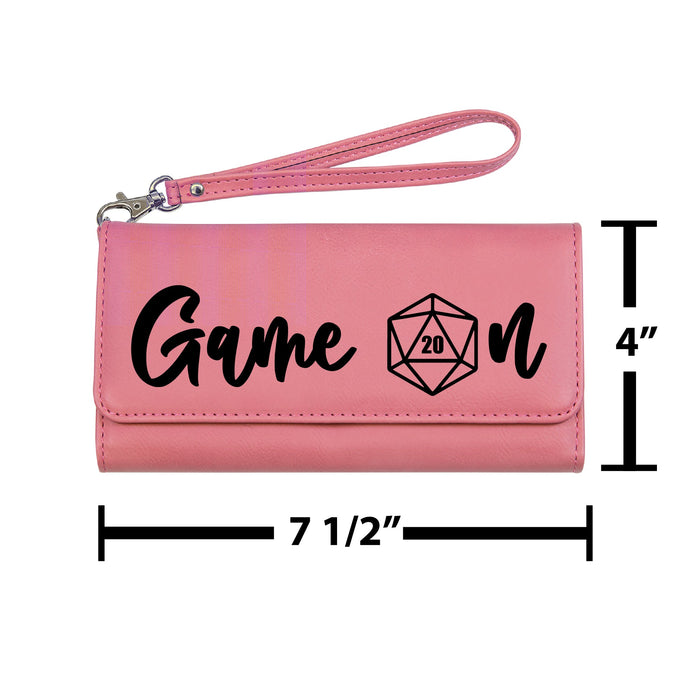 Game On D20 Clutch Wallet