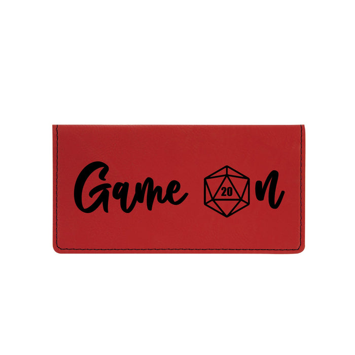 Game On D20 Checkbook Cover