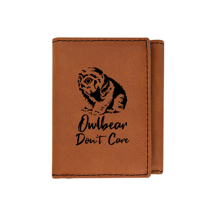 Owlbear Don't Care Trifold Wallet