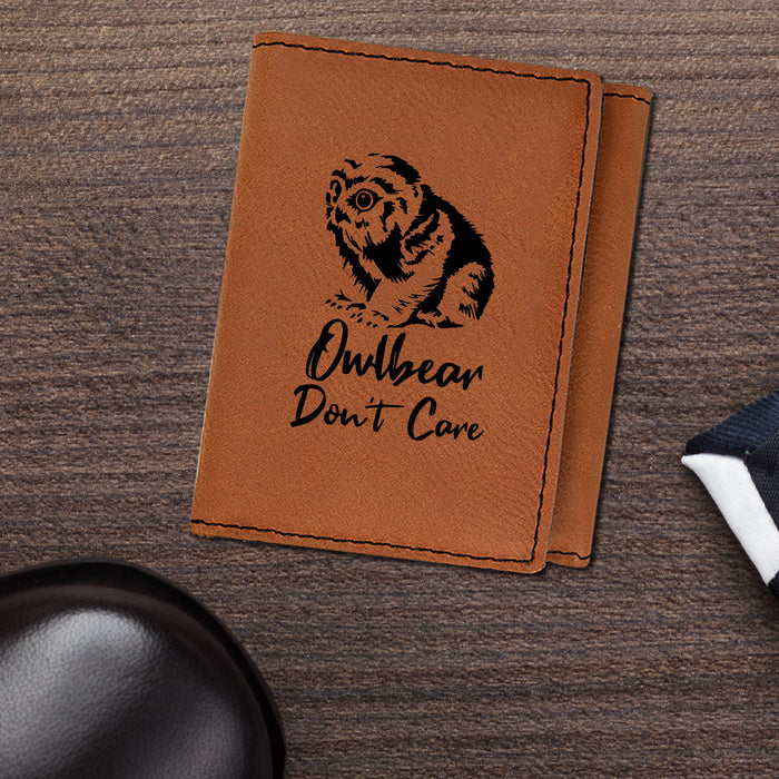 Owlbear Don't Care Trifold Wallet