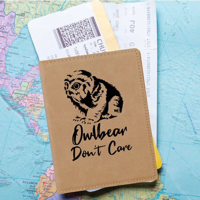 Owlbear Don't Care Passport Holder